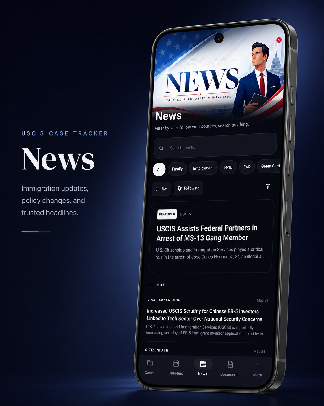 USCIS Case Tracker · News